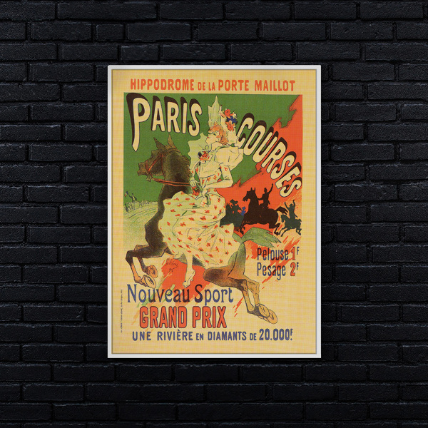 Poster an der Wand Hippodrome de la Porte Maillot, Paris Kurse