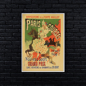 Poster an der Wand Hippodrome de la Porte Maillot, Paris Kurse