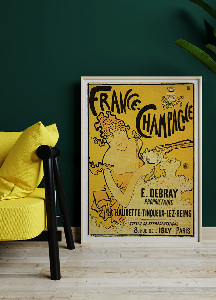 Poster an der Wand Frankreich Champagne