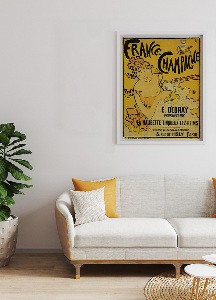 Poster an der Wand Frankreich Champagne