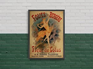 Poster an der Wand Folies Bergere