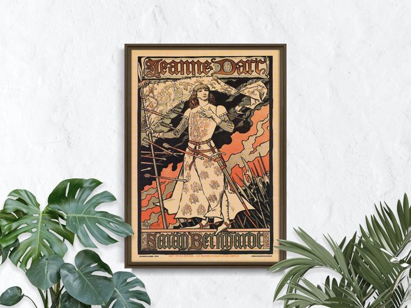 Poster an der Wand Jeanne d'Arc