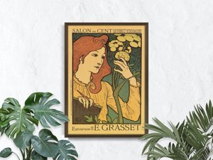 Poster an der Wand Salon des Cent-Ausstellung