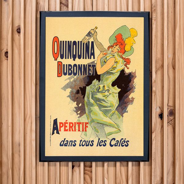 Poster an der Wand Quinquina Dubonnet Aperitif