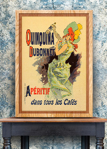 Poster an der Wand Quinquina Dubonnet Aperitif