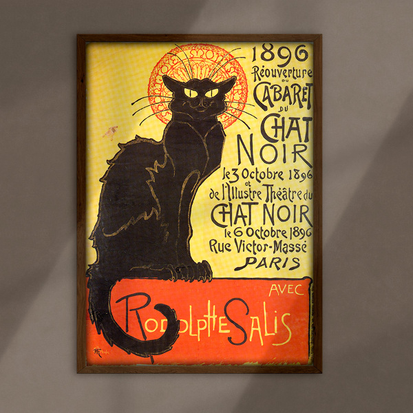 Poster an der Wand Cabaret du Chat Noir Paris