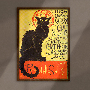 Poster an der Wand Cabaret du Chat Noir Paris