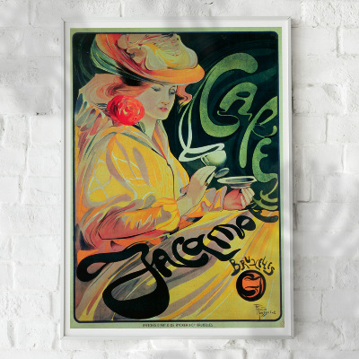 Poster an der Wand Cafe Jacqmotte Bruxelles