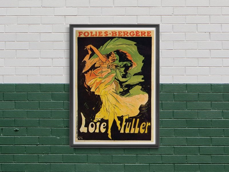 Poster an der Wand Folies Bergere, Loie Fuller