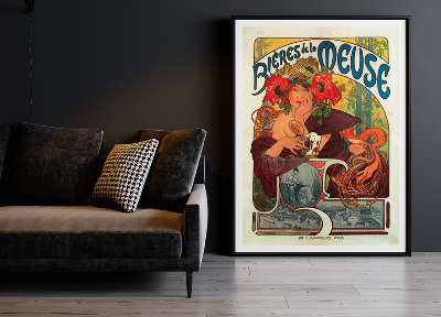 Poster an der Wand Bieres de la Meuse
