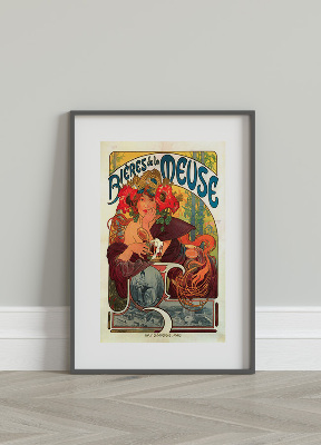 Poster an der Wand Bieres de la Meuse