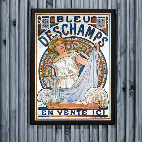 Poster an der Wand Bleu Deschamps