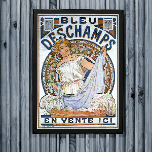 Poster an der Wand Bleu Deschamps