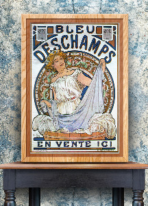 Poster an der Wand Bleu Deschamps