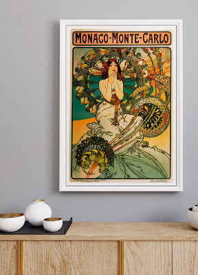 Plakat-Weinlese Monaco Monte Carlo