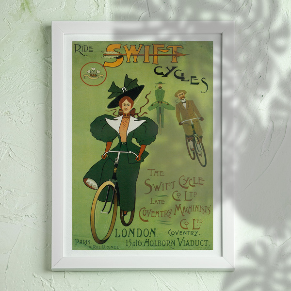 Plakat-Weinlese Fahrt Swift Cycles