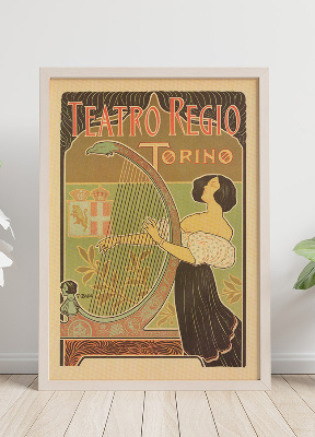 Plakat-Weinlese Teatro Regio, Turin
