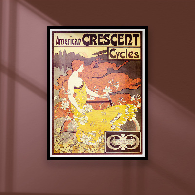 Plakat-Weinlese Cycles amerikanisches Crescent