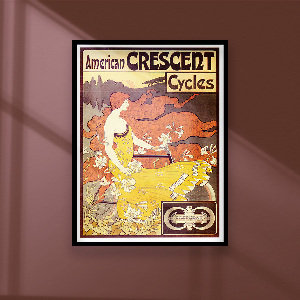 Plakat-Weinlese Cycles amerikanisches Crescent