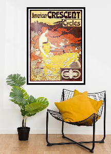 Plakat-Weinlese Cycles amerikanisches Crescent