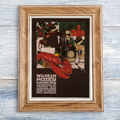 Retro-Poster Wilhelm Mozer Werbung