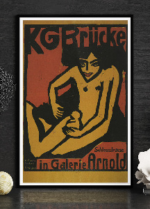 Retro-Poster KG Brucke in der Galerie Arnold Ausstellung