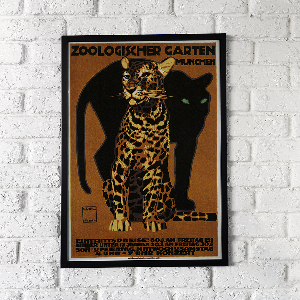 Retro-Poster Zoologischer Garten München
