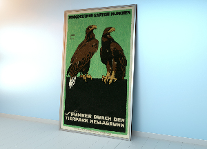 Retro-Poster Zoologischer Garten München