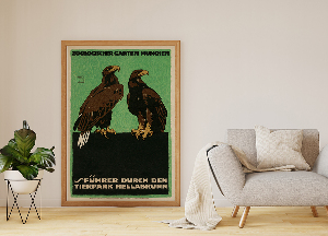 Retro-Poster Zoologischer Garten München