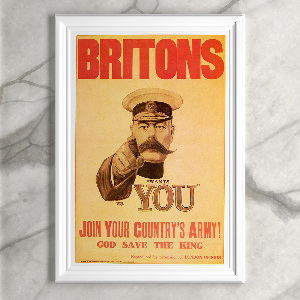 Retro-Poster Briten, Mitglied werden Ihre Gebiete Armee