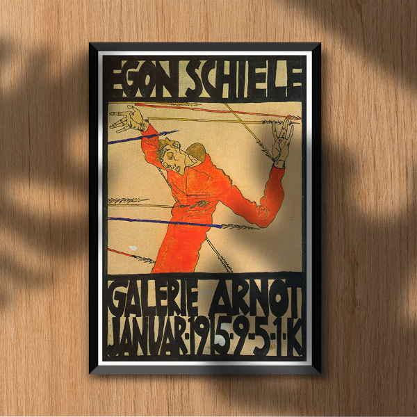 Retro-Poster Für Ausstellung in der Galerie Arnot
