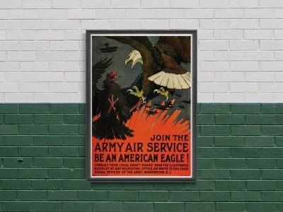 Weinleseplakat Verbinden Sie die Armee Air Service Seien Sie ein American Eagle