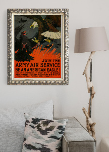 Weinleseplakat Verbinden Sie die Armee Air Service Seien Sie ein American Eagle