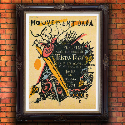 Weinleseplakat Mouvement Dada