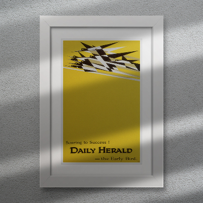Weinleseplakat Soaring zum Erfolg Daily Herald, der Early Bird Werbung