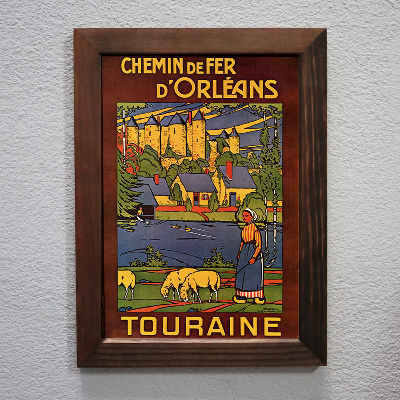 Weinleseplakat Chemin de Fer dOrleans