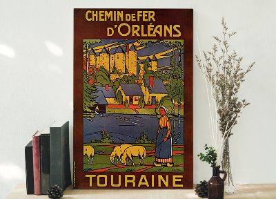 Weinleseplakat Chemin de Fer dOrleans