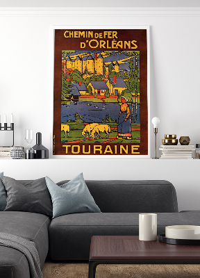 Weinleseplakat Chemin de Fer dOrleans