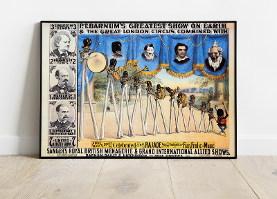 Poster an der Wand P T Barnums Greatest Show On Earth