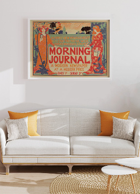 Poster an der Wand Morgen-Zeitschrift, eine moderne Zeitung zu einem modernen Preis