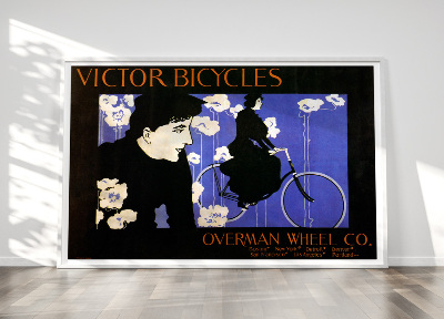Poster an der Wand Sieger fährt, Overman Rad Co
