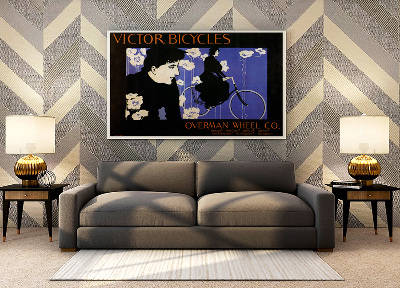 Poster an der Wand Sieger fährt, Overman Rad Co