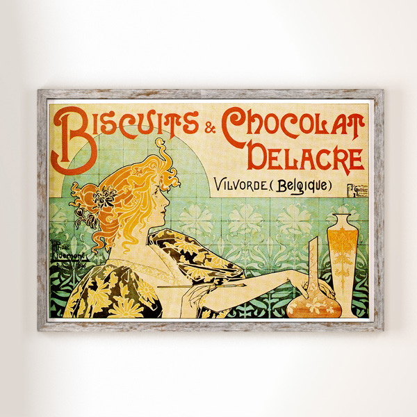 Poster an der Wand Kekse und Chocolat Delacre