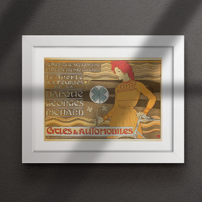 Poster an der Wand Georges Richard Cycles und PKWs