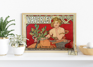 Plakat-Weinlese Waverley Cycles