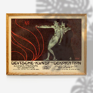 Plakat-Weinlese Deutsch Kunst und Dekoration
