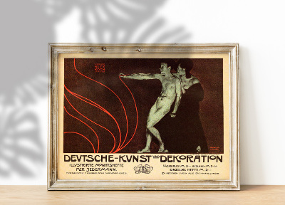 Plakat-Weinlese Deutsch Kunst und Dekoration