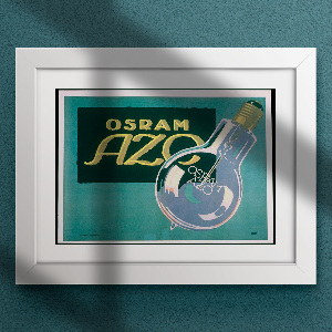 Retro-Poster Osram AZO