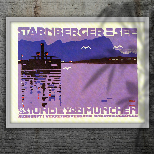 Retro-Poster Starnberger See