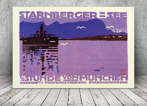 Retro-Poster Starnberger See